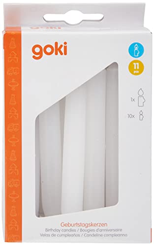 goki 15052 - Dekoration - Geburtstagskerzen-Set für Artikel 60993, 60973, 12 x 1 x 10 cm von goki
