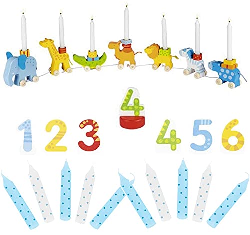 goki 2666 Geburtstagszug Zahlen 1-6 10er Set Kerzen blau Tiere Holz Geburtstagskarawane goki 2666 Geburtstagszug Zahlen 1-6 10er Set Kerzen blau Tiere Holz Geburtstagskarawane von goki