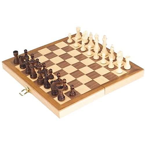 goki 56921 Schachspiel, 29,9 x 29,9 x 4,8 cm, Holzklappkassette, 33-teilig, Schachbrett mit Holzfiguren, Gesellschaftsspiel Strategie ab 7 Jahren, für Kinder & Erwachsene goki 56921 Schachspiel, 29,9 x 29,9 x 4,8 cm, Holzklappkassette, 33-teilig, Schachbrett mit Holzfiguren, Gesellschaftsspiel Strategie ab 7 Jahren, für Kinder & Erwachsene von goki