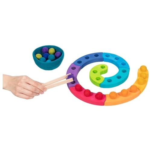 goki 58354 - Farbsortierspiel und Adventsspirale - aus hochwertigem Holz und Wollfilz - goki Evolution - Montessori-Spielzeug - Made in Europa goki 58354 - Farbsortierspiel und Adventsspirale - aus hochwertigem Holz und Wollfilz - goki Evolution - Montessori-Spielzeug - Made in Europa von goki