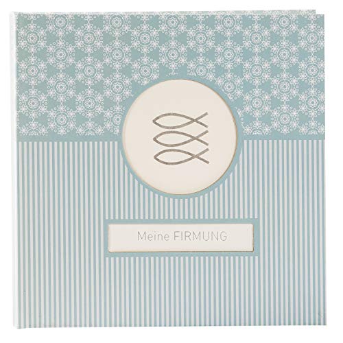 goldbuch 03943 Fotoalbum für die Firmung, Mandala, Erinnerungsalbum 25x25 cm, Fotobuch mit 60 weiße Seiten, Album mit Kunstdruck, Weiß / Türkis goldbuch 03943 Fotoalbum für die Firmung, Mandala, Erinnerungsalbum 25x25 cm, Fotobuch mit 60 weiße Seiten, Album mit Kunstdruck, Weiß / Türkis von goldbuch
