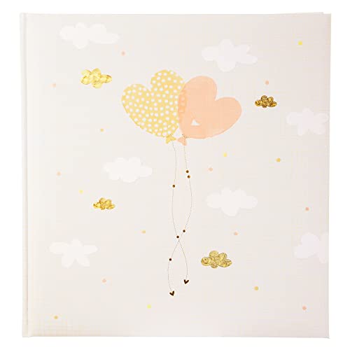 goldbuch 08 386 - Hochzeitsalbum Ballooning Hearts, Turnowsky Design, Fotoalbum mit 60 weißen Seiten und Pergamin Trennblättern, Album mit Herz Ballons Motiv, Kunstdruck mit Goldprägung und Relief goldbuch 08 386 - Hochzeitsalbum Ballooning Hearts, Turnowsky Design, Fotoalbum mit 60 weißen Seiten und Pergamin Trennblättern, Album mit Herz Ballons Motiv, Kunstdruck mit Goldprägung und Relief von goldbuch