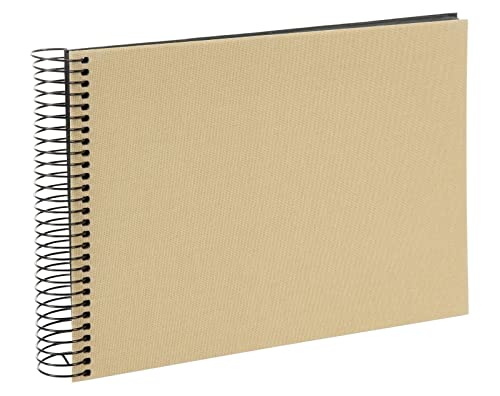 goldbuch 20 446 Spiralalbum Bella Vista Beige, Fotobuch 24 x 17 x 2,8 cm, Foto Album 40 schwarze Seiten, Foto Buch Einband aus Leinen, Fotoalbum für 40 Photos, Photoalbum spiralgebunden goldbuch 20 446 Spiralalbum Bella Vista Beige, Fotobuch 24 x 17 x 2,8 cm, Foto Album 40 schwarze Seiten, Foto Buch Einband aus Leinen, Fotoalbum für 40 Photos, Photoalbum spiralgebunden von goldbuch