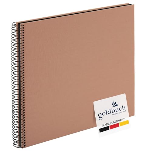 goldbuch 25 719 Spiralalbum Bella Vista Haselnuss, Fotoalbum aus Leinen, Fotobuch mit 40 schwarzen Seiten, Scrapbook für die individuelle Gestaltung, Erinnerungsalbum, Braun, 35 x 30 x 2,8 cm goldbuch 25 719 Spiralalbum Bella Vista Haselnuss, Fotoalbum aus Leinen, Fotobuch mit 40 schwarzen Seiten, Scrapbook für die individuelle Gestaltung, Erinnerungsalbum, Braun, 35 x 30 x 2,8 cm von goldbuch