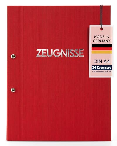 goldbuch 36001 Zeugnismappe Colours, Urkundenmappe DIN A4, Dokumentenmappe mit Schraubverschluss und 12 Sichttaschen, Mappe Erweiterbar, Ordnungsmappe mit Leinenstruktur Einband, Orgamappe Rot, 31x24 cm goldbuch 36001 Zeugnismappe Colours, Urkundenmappe DIN A4, Dokumentenmappe mit Schraubverschluss und 12 Sichttaschen, Mappe Erweiterbar, Ordnungsmappe mit Leinenstruktur Einband, Orgamappe Rot, 31x24 cm von goldbuch