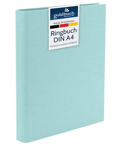 goldbuch 37507 Foto Ringbuch, Bella Vista, Foto Album 26 x 32 cm, Fotobuch Ordner aus Leinen, Fotoordner zum Selbstgestalten und Befüllen, Format DIN A4, ideal für Reise & Urlaub, Aqua goldbuch 37507 Foto Ringbuch, Bella Vista, Foto Album 26 x 32 cm, Fotobuch Ordner aus Leinen, Fotoordner zum Selbstgestalten und Befüllen, Format DIN A4, ideal für Reise & Urlaub, Aqua von goldbuch