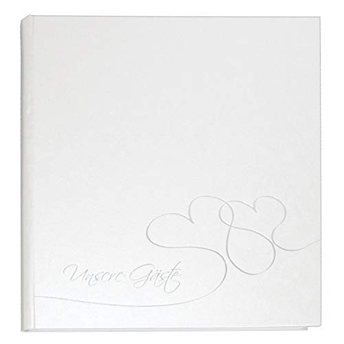 goldbuch 48004 Gästebuch mit Lesezeichen Cuore, 23 x 25cm, Hochzeitsgästebuch mit 176 weiße Blankoseiten Schreibpapier, Beschichtetes Papier mit Silberprägung, Perlmutt goldbuch 48004 Gästebuch mit Lesezeichen Cuore, 23 x 25cm, Hochzeitsgästebuch mit 176 weiße Blankoseiten Schreibpapier, Beschichtetes Papier mit Silberprägung, Perlmutt von goldbuch