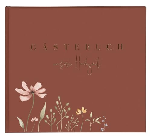 goldbuch 50 043 Gästebuch Blütenliebe Bordeaux, Hochzeitsgästealbum mit 100 illustrierten Seiten, Fotogästebuch mit Hardcover aus Kunstdruck mit Blumen-Motiv und Goldprägung, ca. 24,5 x 22,5 x 3,5 cm goldbuch 50 043 Gästebuch Blütenliebe Bordeaux, Hochzeitsgästealbum mit 100 illustrierten Seiten, Fotogästebuch mit Hardcover aus Kunstdruck mit Blumen-Motiv und Goldprägung, ca. 24,5 x 22,5 x 3,5 cm von goldbuch