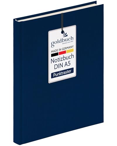 goldbuch 64 0102 Leinen Notizbuch Summertime Note A5, Bullet Journal mit 200 Seiten dotted creme Papier 100g/m², säurefrei & tintenecht, Hardcover Notizheft mit Lesezeichen & Fadenheftung, Blau goldbuch 64 0102 Leinen Notizbuch Summertime Note A5, Bullet Journal mit 200 Seiten dotted creme Papier 100g/m², säurefrei & tintenecht, Hardcover Notizheft mit Lesezeichen & Fadenheftung, Blau von goldbuch