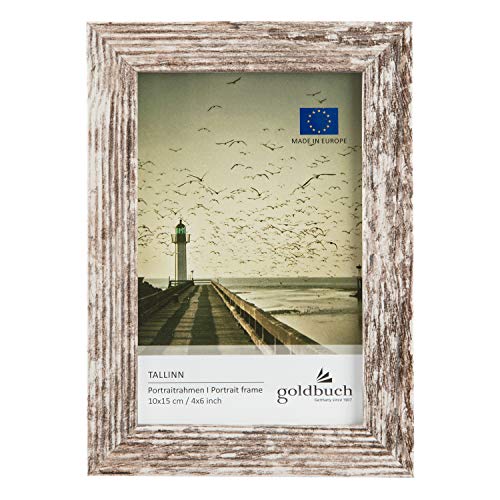 goldbuch 92 0492 Bilderrahmen Tallinn Vintage aus Holz, Fotorahmen für Bild im 10x15 cm Format, Portraitrahmen mit Aufsteller & Wandhalterung, Einzelrahmen aus MDF, Foto Rahmen goldbuch 92 0492 Bilderrahmen Tallinn Vintage aus Holz, Fotorahmen für Bild im 10x15 cm Format, Portraitrahmen mit Aufsteller & Wandhalterung, Einzelrahmen aus MDF, Foto Rahmen von goldbuch