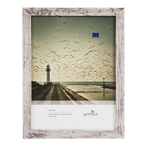 goldbuch Bilderrahmen Tallinn Vintage aus Holz, Fotorahmen für Bild im DIN A4 Format, Portraitrahmen mit Wandhalterung, Einzelrahmen aus MDF, Foto Rahmen ca. 24x 32,8 x 1,5 cm, 92 0496 goldbuch Bilderrahmen Tallinn Vintage aus Holz, Fotorahmen für Bild im DIN A4 Format, Portraitrahmen mit Wandhalterung, Einzelrahmen aus MDF, Foto Rahmen ca. 24x 32,8 x 1,5 cm, 92 0496 von goldbuch