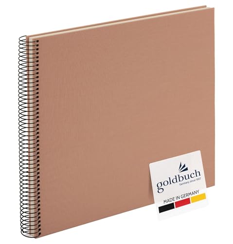 goldbuch 25 319 Fotoalbum Bella Vista Haselnuss, Spiralalbum mit 40 weißen Seiten, Platz für 200 Fotos im Fomat 10x15 cm, Erinnerungsalbum mit Leineneinband, braun, 35 x 30 x 2,8 cm goldbuch 25 319 Fotoalbum Bella Vista Haselnuss, Spiralalbum mit 40 weißen Seiten, Platz für 200 Fotos im Fomat 10x15 cm, Erinnerungsalbum mit Leineneinband, braun, 35 x 30 x 2,8 cm von goldbuch