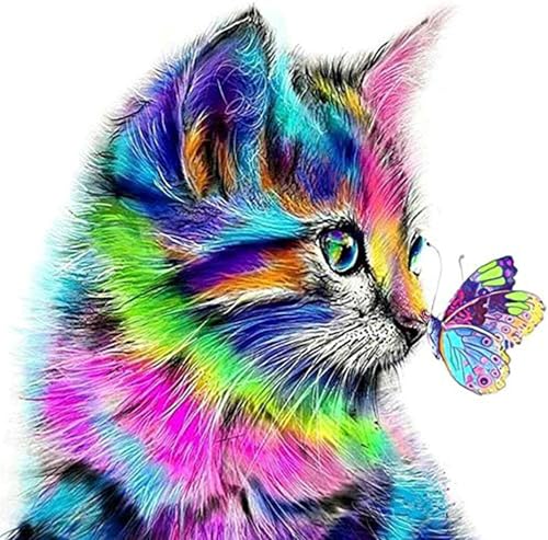 Fuumuui Malen Nach Zahlen Erwachsene und Kinder Anfänger Gemälde inklusive Pinsel und Acrylfarben 40 x 50 cm - Tiere, Katze und Schmetterling Fuumuui Malen Nach Zahlen Erwachsene und Kinder Anfänger Gemälde inklusive Pinsel und Acrylfarben 40 x 50 cm - Tiere, Katze und Schmetterling von Fuumuui