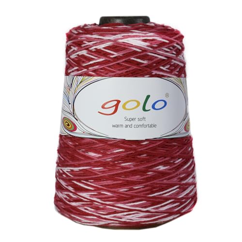 Baumwoll-Konengarn 8/4 - Hochwertiges Baumwollgarn für Handarbeit, Stricken & Häkeln (Naturfaser, DIY Wolle, Handstrickgarn von golo