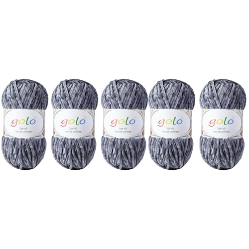 Chenille Garn für Hand Stricken Häkelgarn 100gX5 für Hut,Socken,Handschuh Chenille Garn für Hand Stricken Häkelgarn 100gX5 für Hut,Socken,Handschuh von golo
