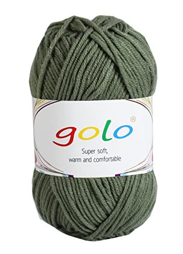 Garn für Handstricken Acrylgarn 50g Häkelgarn Acrylgarn für Häkeln von golo