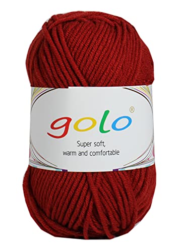Garn für Handstricken Acrylgarn 50g Häkelgarn Acrylgarn für Häkeln von golo