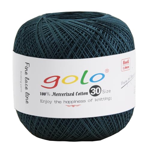golo Häkelgarn 30 für handgestricktes Häkelgarn Gewinde häkeln Baumwollgarn von golo