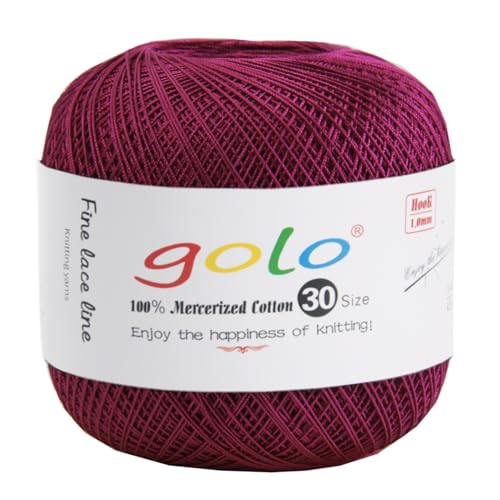 golo Häkelgarn 30 für handgestricktes Häkelgarn Gewinde häkeln Baumwollgarn von golo