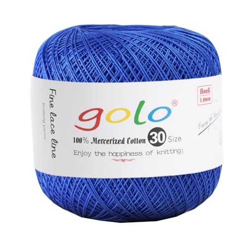 golo Häkelgarn 30 für handgestricktes Häkelgarn Gewinde häkeln Baumwollgarn von golo