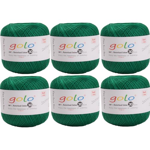 golo Häkelgarn 6 Bälle Stickgarne Garn zum Häkeln für handgestricktes Häkelgarn Gewinde häkeln von golo