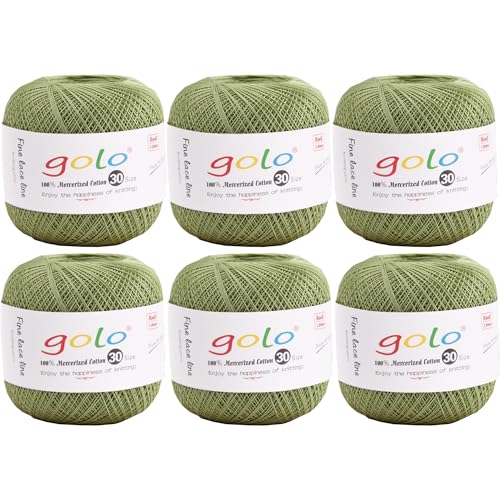 golo Häkelgarn 6 Bälle Stickgarne Garn zum Häkeln für handgestricktes Häkelgarn Gewinde häkeln von golo