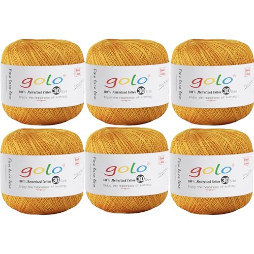 golo Häkelgarn 6 Bälle Stickgarne Garn zum Häkeln für handgestricktes Häkelgarn Gewinde häkeln golo Häkelgarn 6 Bälle Stickgarne Garn zum Häkeln für handgestricktes Häkelgarn Gewinde häkeln von golo