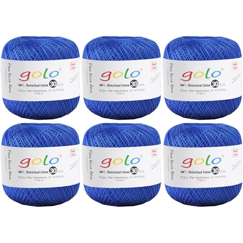 golo Häkelgarn 6Bälle Stickgarne Garn zum Häkeln für handgestricktes Häkelgarn Gewinde häkeln von golo