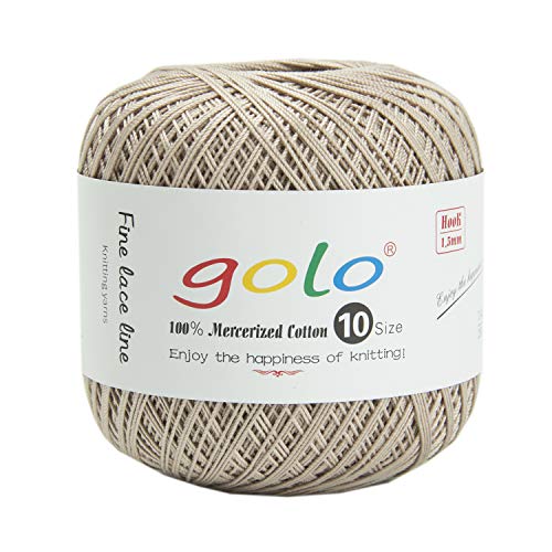 golo Häkelgarn Garn für das Stechen Häkelgarn stärke 10 Kaffee 812 golo Häkelgarn Garn für das Stechen Häkelgarn stärke 10 Kaffee 812 von golo