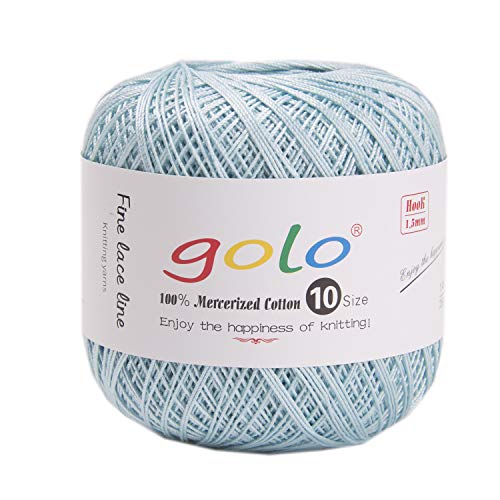 golo Häkelgarn Garne zum Stricken stärke 10 Gewinde blau 361 golo Häkelgarn Garne zum Stricken stärke 10 Gewinde blau 361 von golo