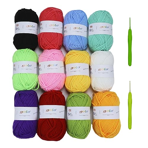 golo Häkelgarn für Decke Baumwolle Häkelgarn für Hand stricken 12 coloris 20g/36m Garn für Handstricken golo Häkelgarn für Decke Baumwolle Häkelgarn für Hand stricken 12 coloris 20g/36m Garn für Handstricken von golo