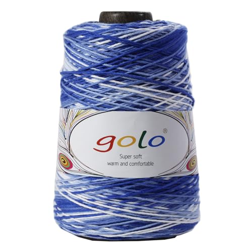 golo Kegelgarn zum Häkeln, grobes Garn zum Handstricken, 250 g, Baumwollgarn zum Handstricken golo Kegelgarn zum Häkeln, grobes Garn zum Handstricken, 250 g, Baumwollgarn zum Handstricken von golo