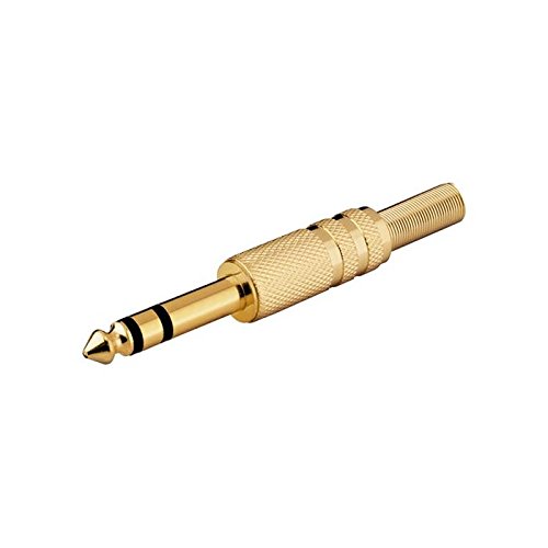 Goobay 5 Stück Stecker Audio Jack 6,35 mm Stereo vergoldet Lötkolben Goobay 5 Stück Stecker Audio Jack 6,35 mm Stereo vergoldet Lötkolben von goobay