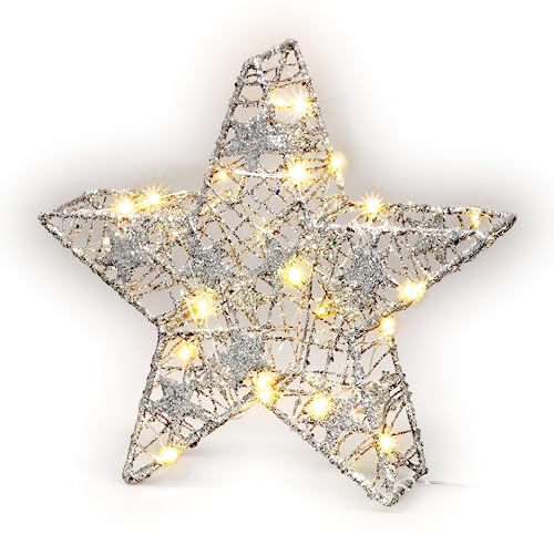 goobay 64787 LED Drahtstern 3D / Weihnachtsdeko/Weihnachtsstern mit Timer/Integrierte LED Lichterkette/verwendbar als Tischlampe, Deko im Winter und Weihnachten/Beleuchtung batteriebetrieben goobay 64787 LED Drahtstern 3D / Weihnachtsdeko/Weihnachtsstern mit Timer/Integrierte LED Lichterkette/verwendbar als Tischlampe, Deko im Winter und Weihnachten/Beleuchtung batteriebetrieben von goobay