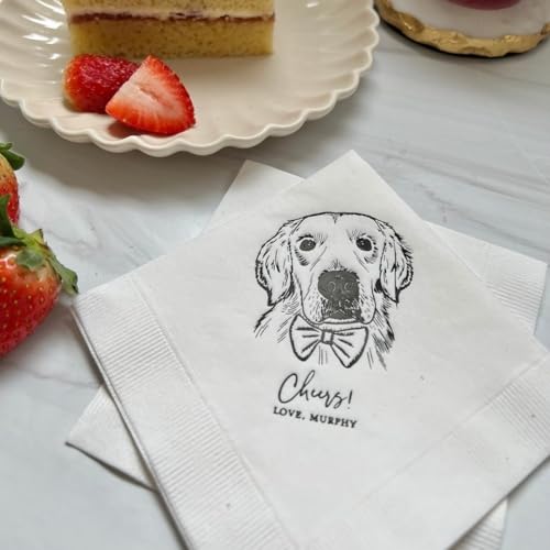 Personalisierte Servietten für Hochzeit, personalisierte Getränke-Servietten, Hochzeit, Abendessen, personalisierte Hochzeitsservietten mit Namen (100 Stück) von gorm