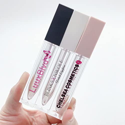 Transparente Lipgloss-Etiketten, individuelle Lippenbalsam-Aufkleber, individuelle individuelle Aufkleber-Etiketten für Tuben (30 x 15 mm), 100 Stück von gors
