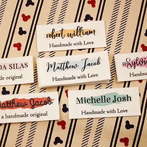 gors Personalisierte Stoffetiketten zum Aufbgeln fr Kleidung, individuelle Namensetiketten zum Aufbgeln fr Kleidung, 60 Stck, 10 x 40 mm von gors