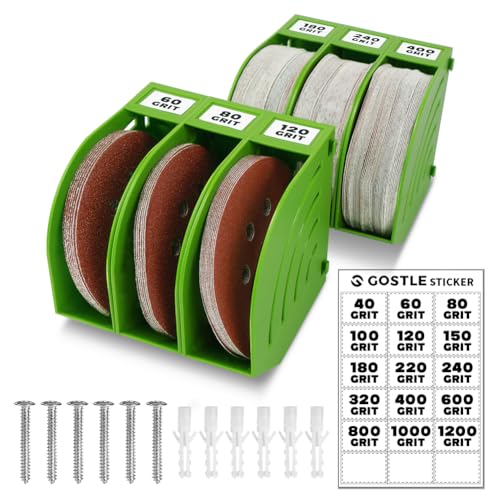 125mm Schleifscheiben Aufbewahrungsbox – Set aus 6 Boxen, Grün, Platzsparend, Stapelbar, mit Körnungs-Kategorisierung für Werkstatt und Exzenterschleifer Zubehör 125mm Schleifscheiben Aufbewahrungsbox – Set aus 6 Boxen, Grün, Platzsparend, Stapelbar, mit Körnungs-Kategorisierung für Werkstatt und Exzenterschleifer Zubehör von gostle