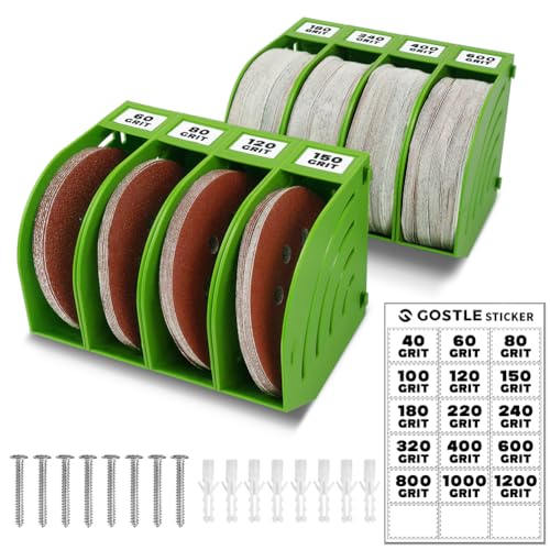 125mm Schleifscheiben Aufbewahrungsbox – Set aus 8 Boxen, Grün, Platzsparend, Stapelbar, mit Körnungs-Kategorisierung für Werkstatt und Exzenterschleifer Zubehör 125mm Schleifscheiben Aufbewahrungsbox – Set aus 8 Boxen, Grün, Platzsparend, Stapelbar, mit Körnungs-Kategorisierung für Werkstatt und Exzenterschleifer Zubehör von gostle