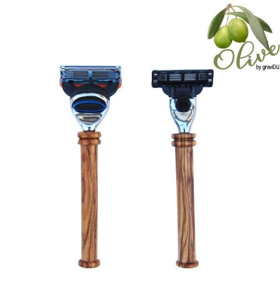 Personalisierter Rasierer Poseidon Aus Olivenholz - Mit Mach3-Klinge Oder Fusion-Klinge- Rasur Rasieren Männer Mann Geschenk Personalisierter Rasierer Poseidon Aus Olivenholz - Mit Mach3-Klinge Oder Fusion-Klinge- Rasur Rasieren Männer Mann Geschenk von graviDU