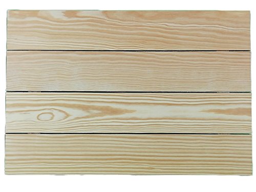 Holzbrett aus Kiefernholz, zum Bemalen, ideal zum Dekorieren und Basteln, Maße: 60 x 40 cm. von greca
