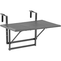 greemotion Balkonhängetisch rechteckig Stahl grau 60,0 x 40,0 x 56,0 cm, 1 St. von greemotion