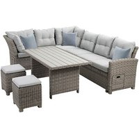 greemotion Loungegruppe Malia grau Kunststoff, Metall, 20-teilig von greemotion