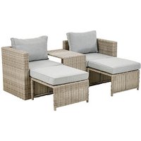 greemotion Loungegruppe Olea Mini grau, sand Kunststoff, Metall, 11-teilig greemotion Loungegruppe Olea Mini grau, sand Kunststoff, Metall, 11-teilig von greemotion