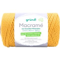 Gründl Baumwollkordel "Macramé" - Farbe 04 von Gelb