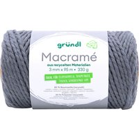 Gründl Baumwollkordel "Macramé" - Farbe 06 von Grau