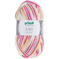 Gründl Wolle "Lisa Premium Color" - Pink/Orange/Gelb, Farbe 02 von Multi