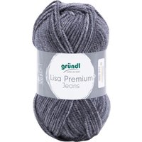 Gründl Wolle "Lisa Premium Jeans" - Schiefergrau-Meliert von Grau