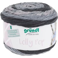 Gründl Wolle "Lolly Pop" - Black Pepper Swirl, Farbe 08 von Schwarz