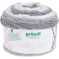 Gründl Wolle "Lolly Pop" - Silver Swirl, Farbe 09 von Grau